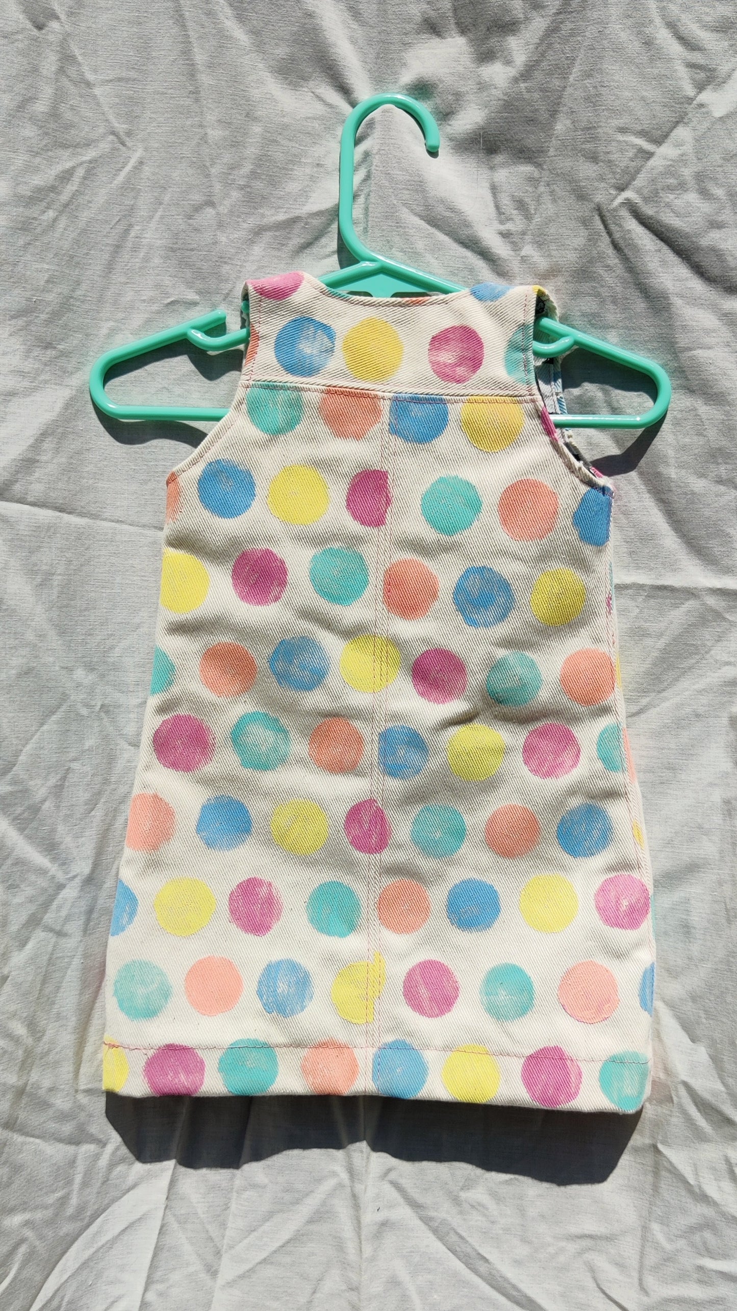 Polka Dot Denim Dress