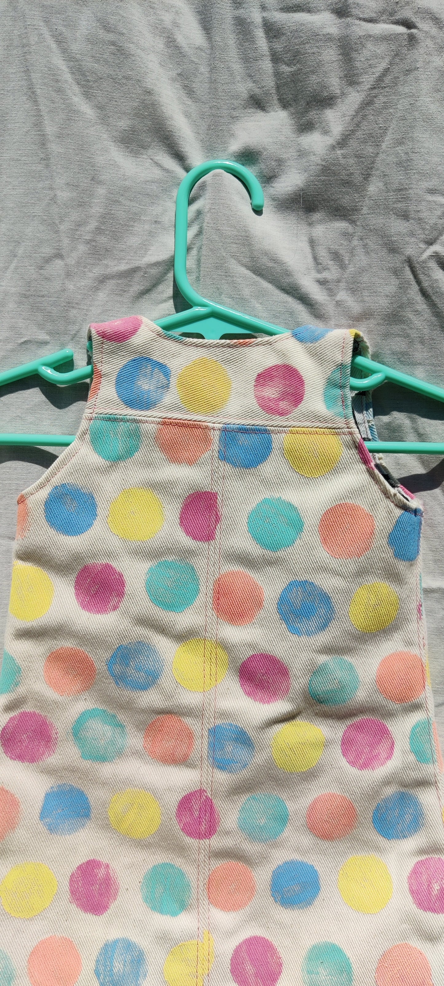 Polka Dot Denim Dress