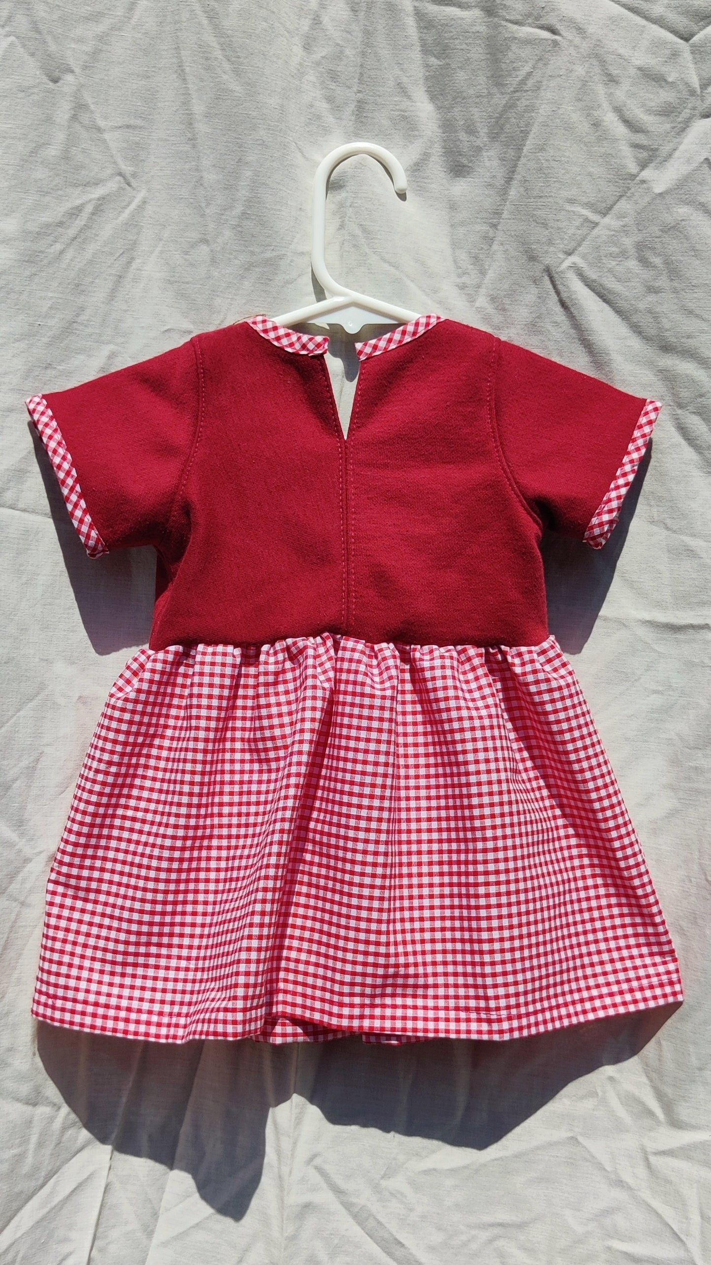 Strawberry Gingham Summer Dress